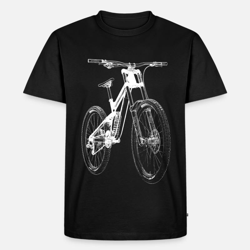Fahrrad Xray - Männer Premium Bio T-Shirt - Schwarz