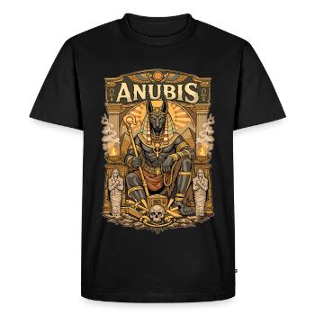 Trône d’Anubis - T-shirt Premium bio Homme - noir - Devant - Nico (187cm)