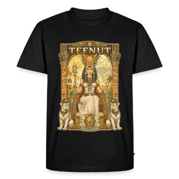 Trône TEFNUT - T-shirt Premium bio Homme - noir - Devant - Nico (187cm)