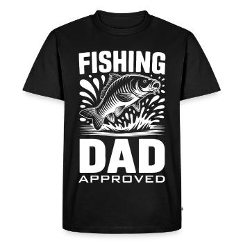 Angel Papa - Men's Premium Organic T-Shirt - black - Front - Nico (187cm)