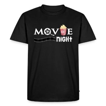 Cinéma Cinéma Soirée Passion - T-shirt Premium bio Homme - noir - Devant - Nico (187cm)