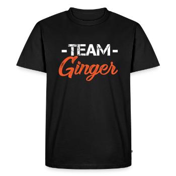 Équipe gingembre - T-shirt Premium bio Homme - noir - Devant - Nico (187cm)