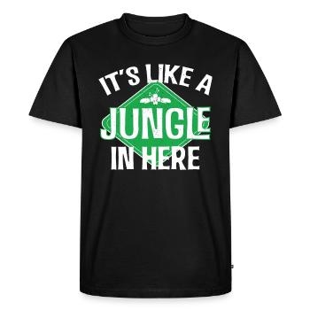 It's like in the jungle - Men's Premium Organic T-Shirt - black - Front - Nico (187cm)