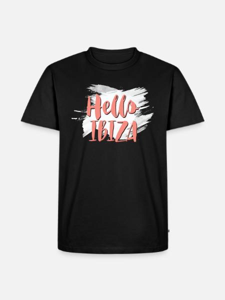 Hello Ibiza - Men's Premium Organic T-Shirt - black