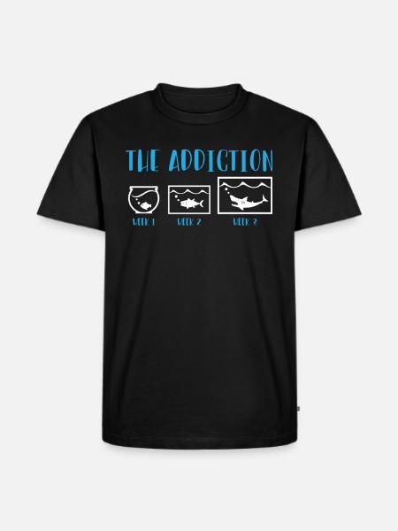 Aquarium Entwicklung - Männer Premium Bio T-Shirt - Schwarz