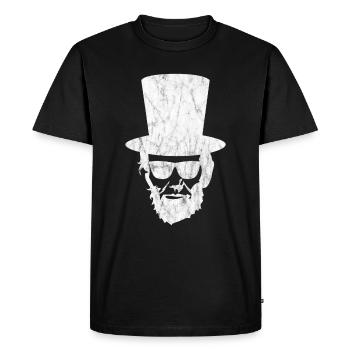 Lincoln - T-shirt Premium bio Homme - noir - Devant - Nico (187cm)