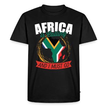 La réputation de l’Afrique - T-shirt Premium bio Homme - noir - Devant - Nico (187cm)
