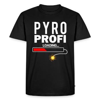 Pyro Profi Silvester pyrotechnics - Men's Premium Organic T-Shirt - black - Front - Nico (187cm)