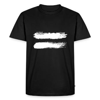 Pride equality gay rainbow equals - Men's Premium Organic T-Shirt - black - Front - Nico (187cm)