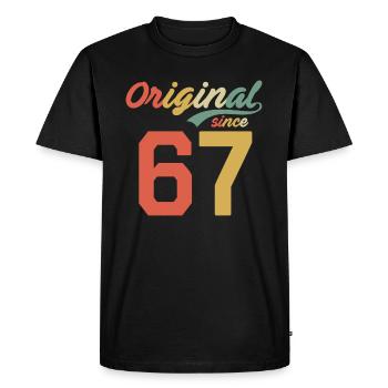 55e anniversaire Original Retro Gift 1967 - T-shirt Premium bio Homme - noir - Devant - Nico (187cm)