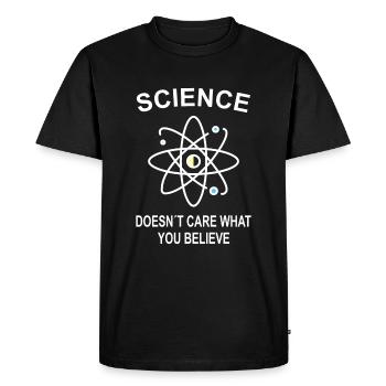 Science Physics Science Gift Idea - Men's Premium Organic T-Shirt - black - Front - Nico (187cm)