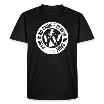 Pyro is no crime Fireworks Pyrotechnie du réveillon du Nouvel An - T-shirt Premium bio Homme - noir - Devant - Nico (187cm)
