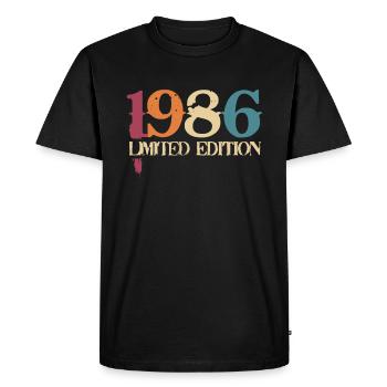 36ème anniversaire 36 ans cadeau né en 1986 - T-shirt Premium bio Homme - noir - Devant - Nico (187cm)