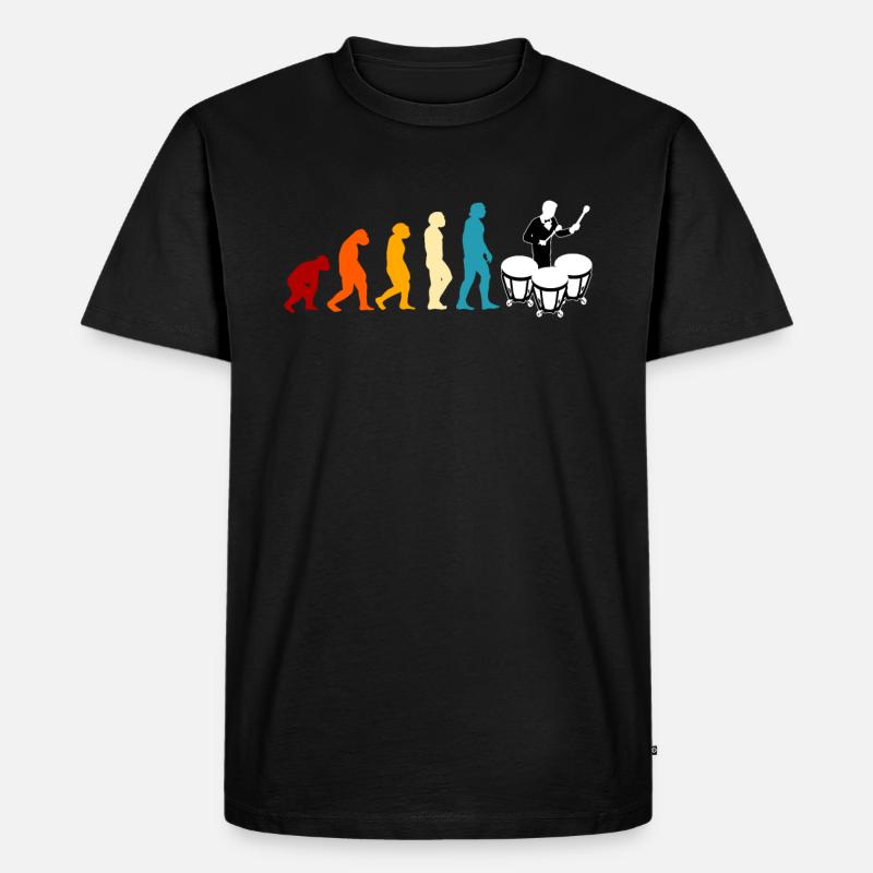Timbale est une timbale d'évolution - T-shirt Premium bio Homme - noir