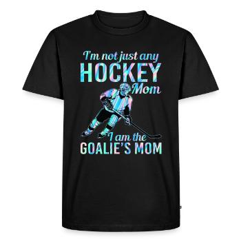 I’m Not Just Any Hockey Mom I Am The Goalie’s Mom - T-shirt Premium bio Homme - noir - Devant - Nico (187cm)