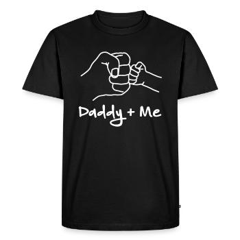 Papa + Me Fist Bumps - T-shirt Premium bio Homme - noir - Devant - Nico (187cm)