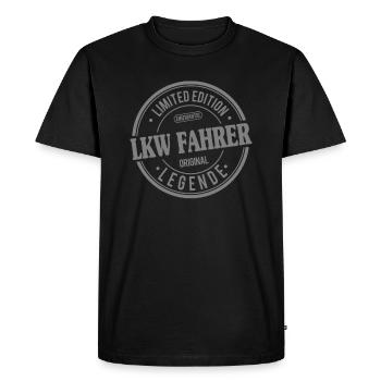 Truck lorry driver trucker truck driver - Men's Premium Organic T-Shirt - black - Front - Nico (187cm)