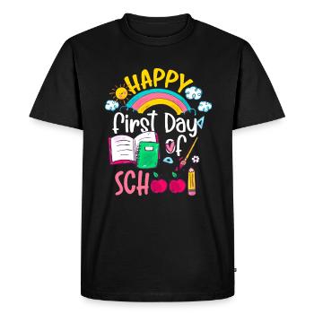 Happy First Day of School Teachers Back to School - T-shirt Premium bio Homme - noir - Devant - Nico (187cm)