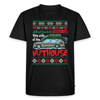 Jolliest Bunch Of Assholes Side Of The Nuthouse - T-shirt Premium bio Homme - noir - Devant - Nico (187cm)