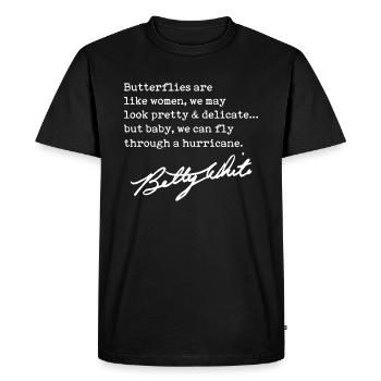 Betty White Golden Girls - Men's Premium Organic T-Shirt - black - Front - Nico (187cm)
