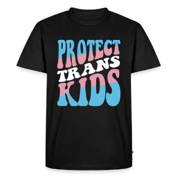 Protéger les enfants trans - T-shirt Premium bio Homme - noir - Devant - Nico (187cm)