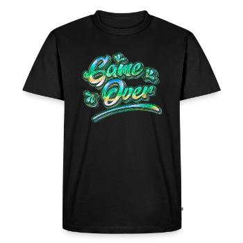 Game Over Graffiti - T-shirt Premium bio Homme - noir - Devant - Nico (187cm)