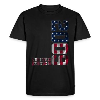 ÉDITION LIMITÉE 2009 USA 17E ANNIVERSAIRE - T-shirt Premium bio Homme - noir - Devant - Nico (187cm)