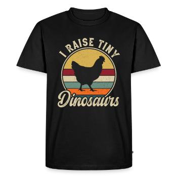 Éleveur de poulets Élevage Amateur de poulet de la ferme - T-shirt Premium bio Homme - noir - Devant - Nico (187cm)