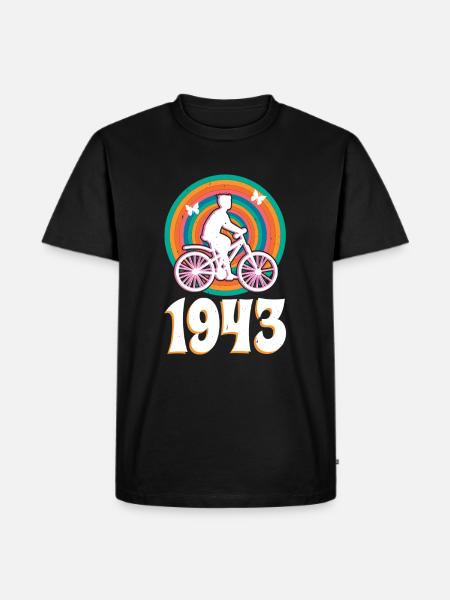 Descubrimiento 1945 del lsd de Hoffmann - Camiseta prémium ecológica para hombre - negro