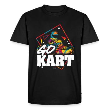 Go Kart Racer Construit pour Speed King Of Racetrack - T-shirt Premium bio Homme - noir - Devant - Nico (187cm)