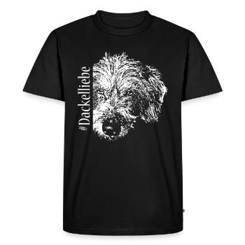 Amour du teckel - T-shirt Premium bio Homme - noir - Devant - Nico (187cm)