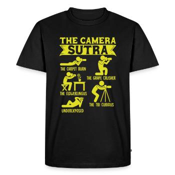 Photographe Photographie Appareil photo Photographe Cadeau - T-shirt Premium bio Homme - noir - Devant - Nico (187cm)