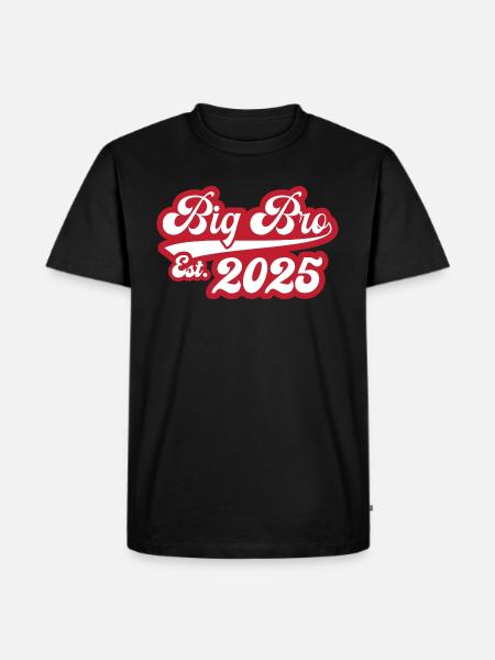 Big Bro Est 2025 - Men's Premium Organic T-Shirt - black