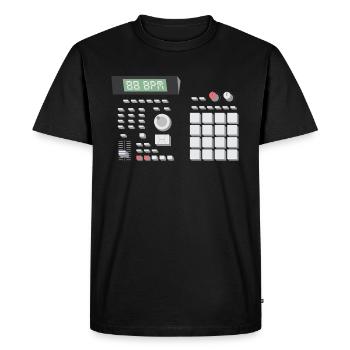 88 BPM MPC 2000 - Men's Premium Organic T-Shirt - black - Front - Nico (187cm)