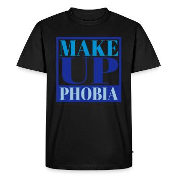 Make Up Phobia | Colors can be changed - Men's Premium Organic T-Shirt - black - Front - Nico (187cm)
