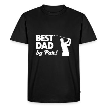 Meilleur papa par Par Meilleur Père Golf Papa Golfing - T-shirt Premium bio Homme - noir - Devant - Nico (187cm)