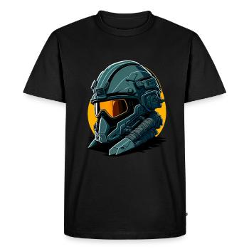 Coque d’avion militaire - T-shirt Premium bio Homme - noir - Devant - Nico (187cm)