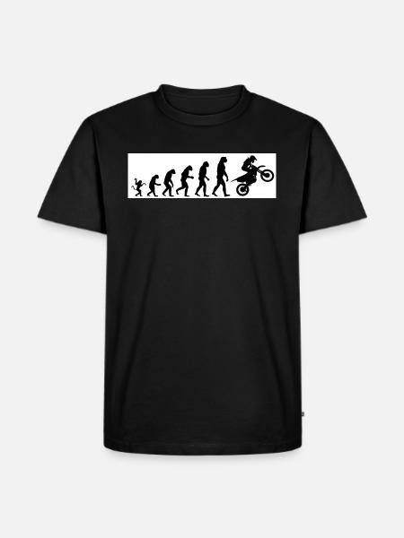 Evolution Motorcycle - Men's Premium Organic T-Shirt - black