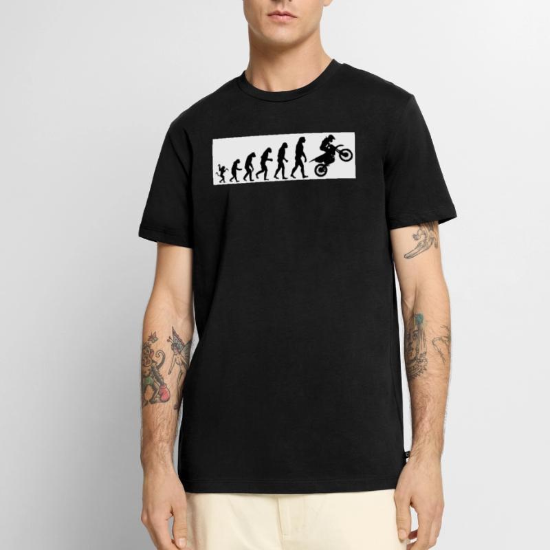 Evolution Motorrad Männer Premium Bio T-Shirt