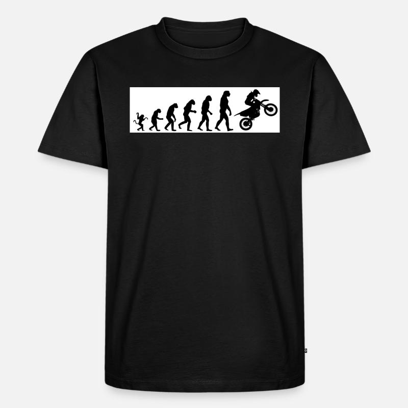 Evolution Motorcycle - Men's Premium Organic T-Shirt - black
