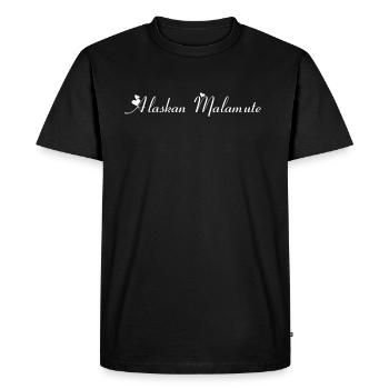 race de chien Malamute d'Alaska, chien de race, - T-shirt Premium bio Homme - noir - Devant - Nico (187cm)