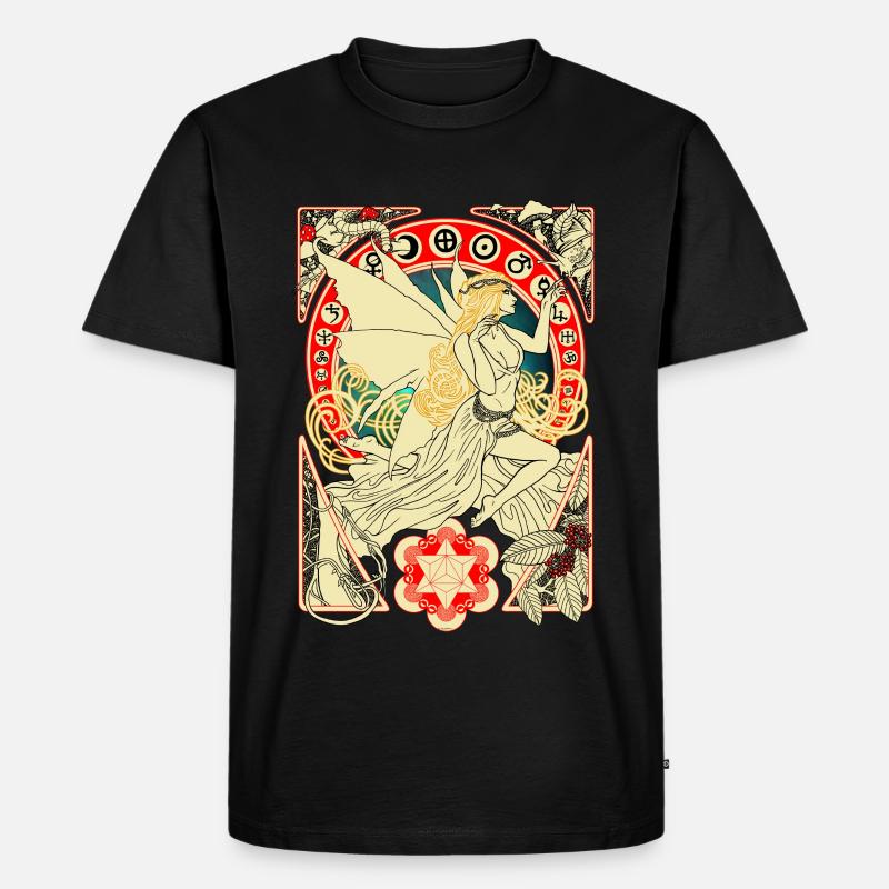 DMT Fee - Männer Premium Bio T-Shirt - Schwarz