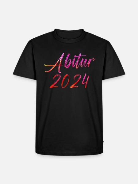 Abitur 2024 - Männer Premium Bio T-Shirt - Schwarz
