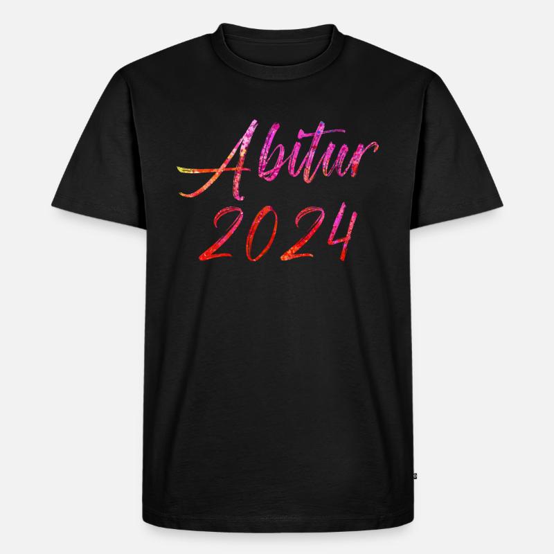 Abitur 2024 - Männer Premium Bio T-Shirt - Schwarz