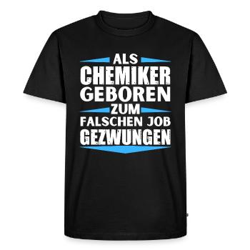 Un chimiste s’est trompé d’emploi - T-shirt Premium bio Homme - noir - Devant - Nico (187cm)