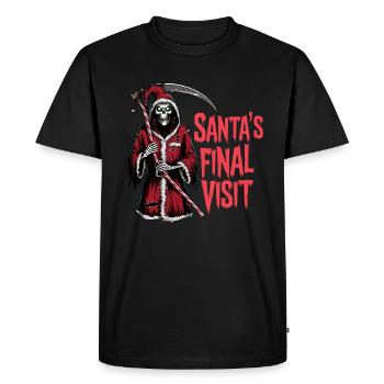 Horreur Père Noël - T-shirt Premium bio Homme - noir - Devant - Nico (187cm)