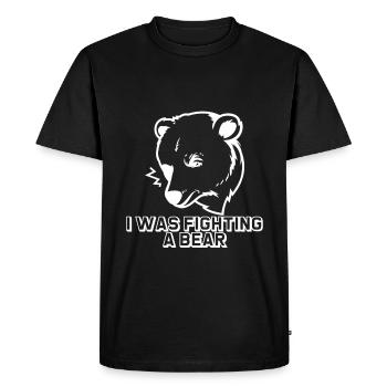 I was fighting a bear 13 - Men's Premium Organic T-Shirt - black - Front - Nico (187cm)