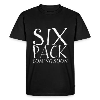Six Pack à venir 14 - T-shirt Premium bio Homme - noir - Devant - Nico (187cm)