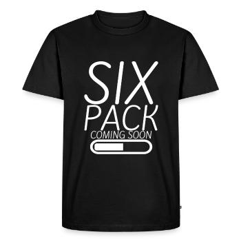 Six Pack à venir 15 - T-shirt Premium bio Homme - noir - Devant - Nico (187cm)