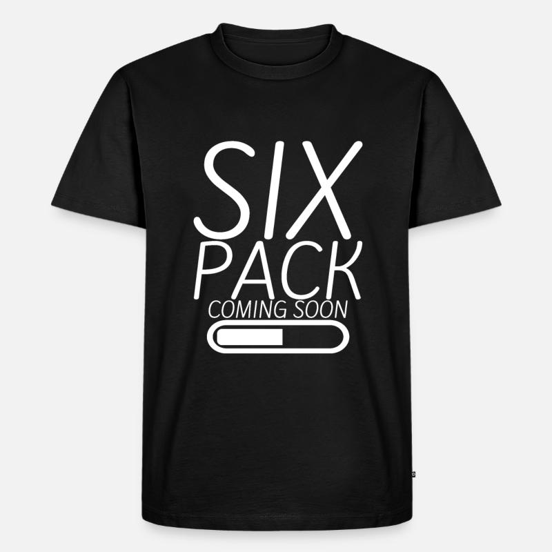 Six Pack Coming Soon 15 - Männer Premium Bio T-Shirt - Schwarz
